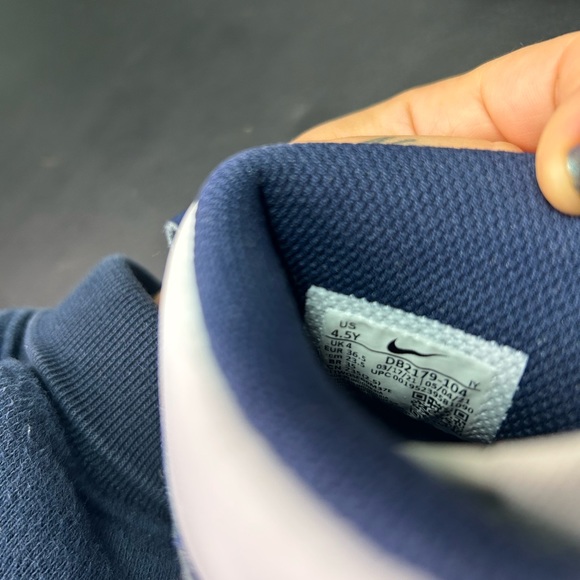 Nike high dunk navy blue size 4,5youth 6 women - Picture 5 of 6